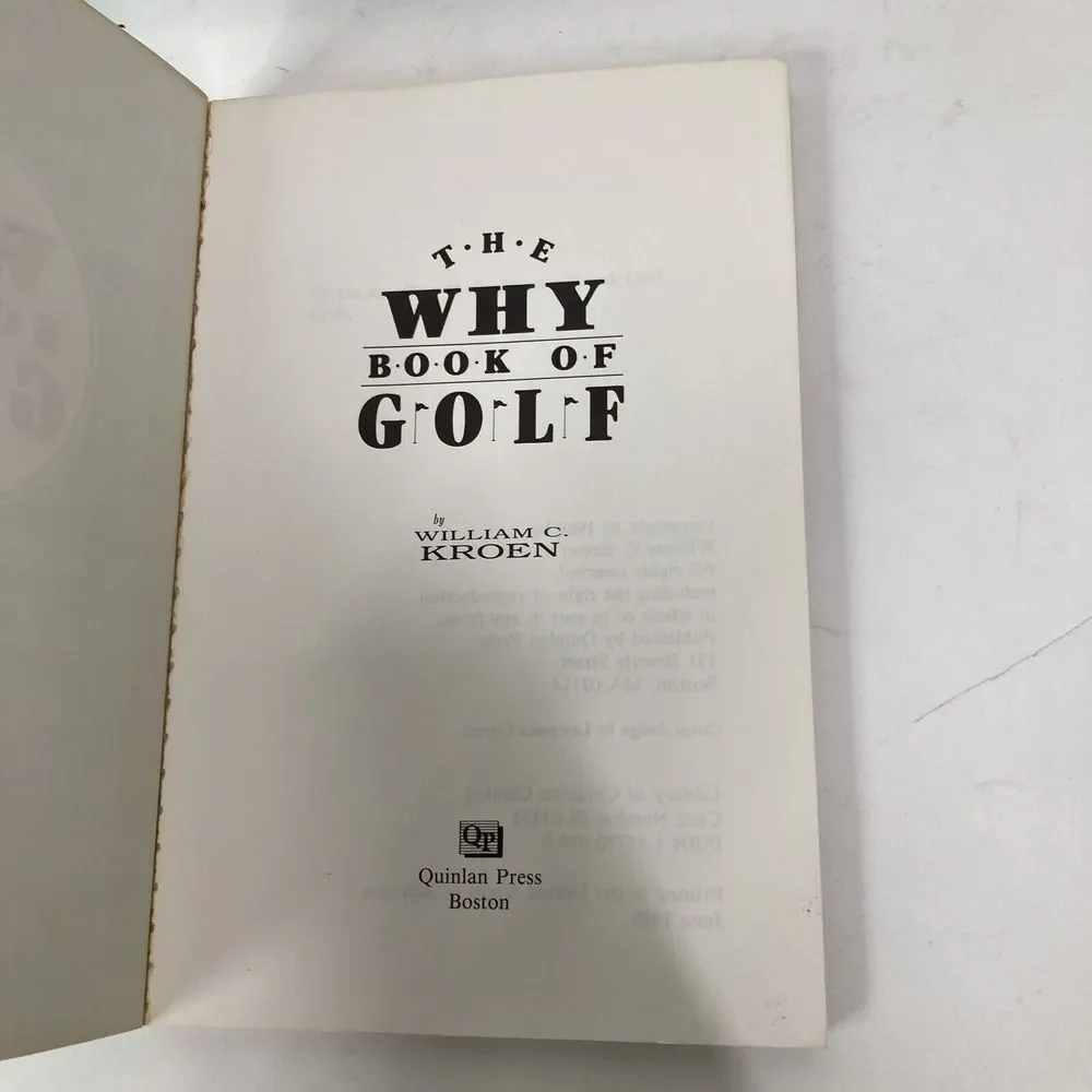 Book Lot Getting‎ Up & Down Golf My Way  J Nicklaus The Why Book of Golf Kroen